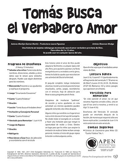 Shawn's Search for True Love - Spanish Text