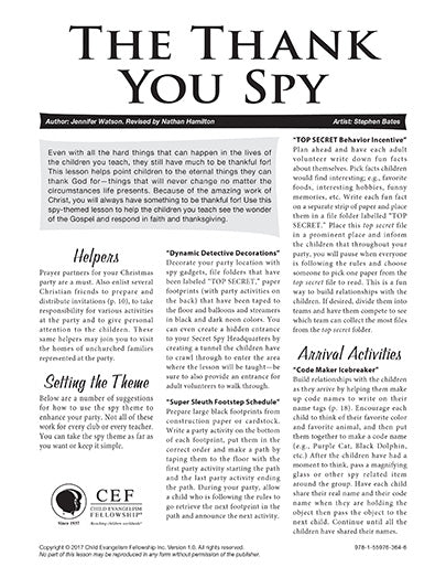 The Thank You Spy - Visual and Text