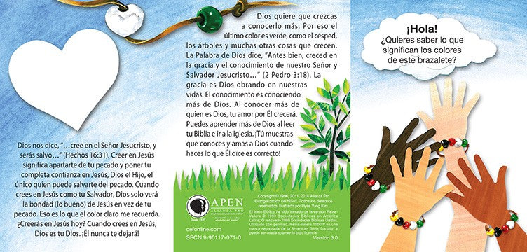 Wordless Book Bracelet Tract