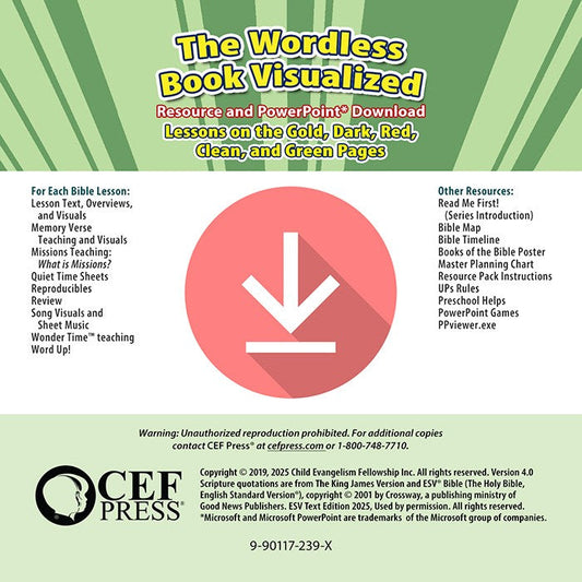 The Wordless Book Visualized - Resource Download