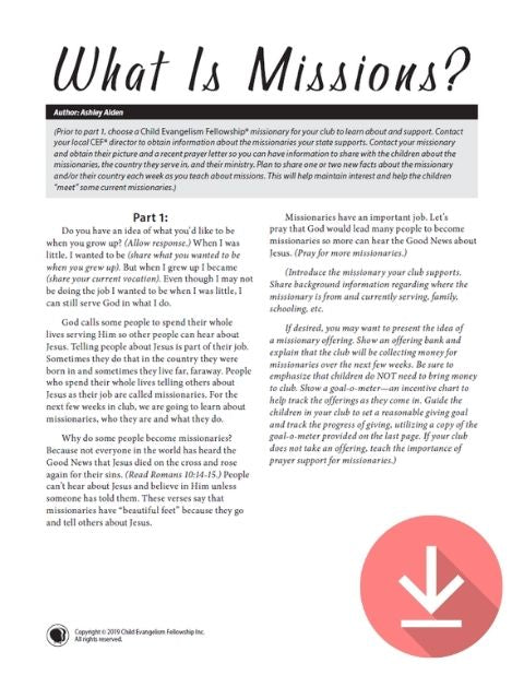 What Is Missions?