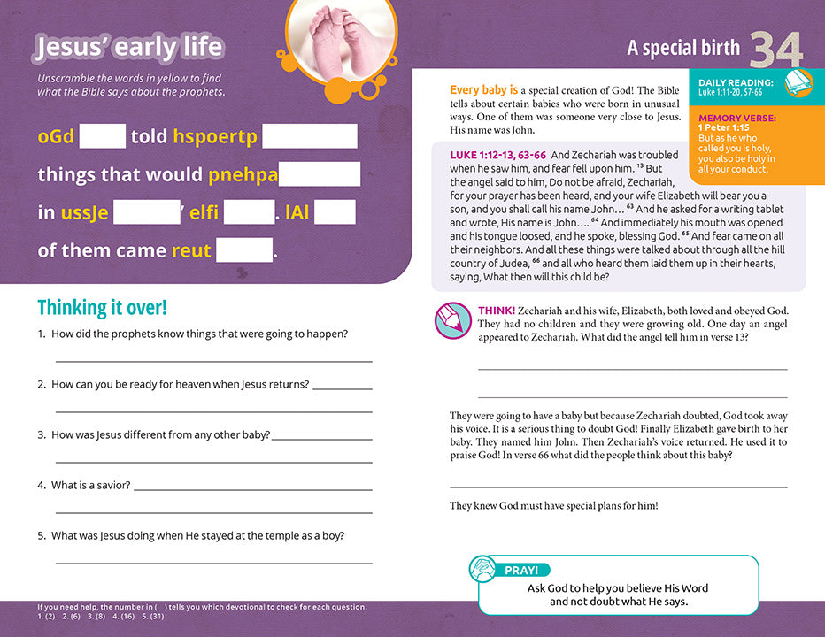 Wonder Devotional Book