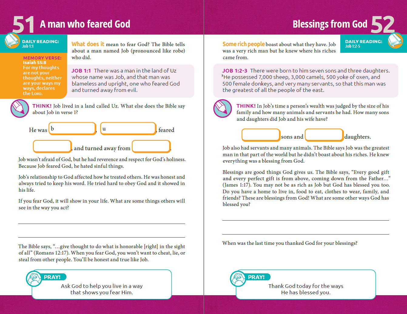 Wonder Devotional Book