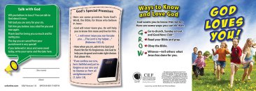 God Loves You ! tract ESV
