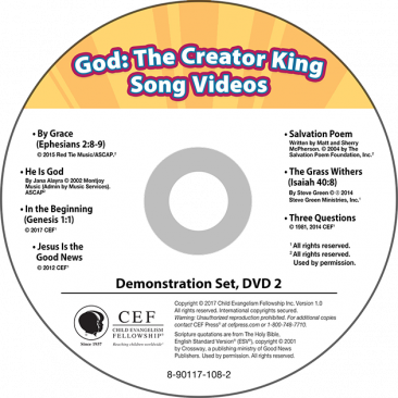 God: The Creator King Demo DVD Set