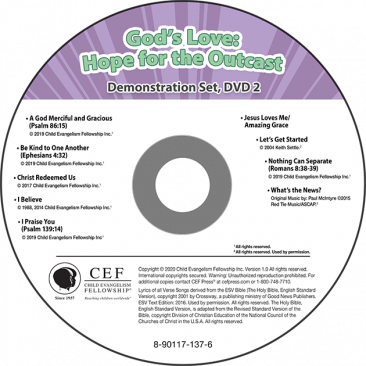 God's Love: Hope for the Outcast Demo DVD set