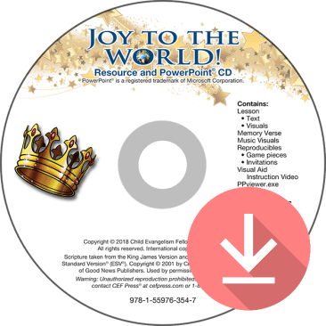 Joy to the World (printed visuals,text, & FREE Resource PPT download)