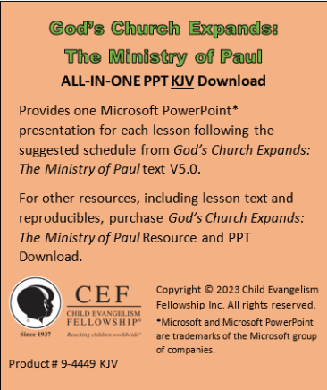 God's Church Expands: The Ministry of Paul All-In-One PPT KJV 'Download'