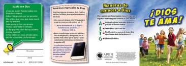 Dios te ama (God Loves You ! tract)